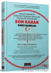 2020 Adalet Bakanlığı GYS Sınavları Yazı İşleri Müdürlüğü Son Karar Soru Bankası