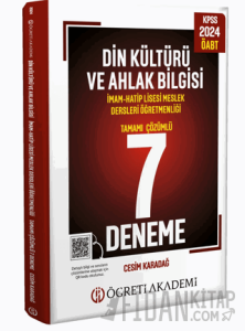 2025 MEB AGS ÖABT Din Kültürü ve Ahlak Bilgisi Tamamı Çözümlü 7 Deneme