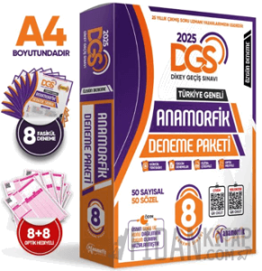 2025 DGS 8li Deneme Paketi Özgün Yeni Nesil Türkiye Geneli Kurumsal Çözümlü