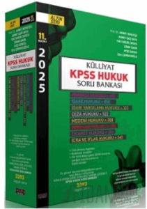 2025 KPSS Külliyat Hukuk Soru Bankası