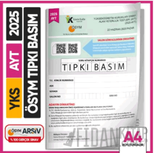 2025 YKS-AYT ÖSYM Tıpkı Basım Çıkmış Soru Kitapçığı (Video Çözümlü Türkiye Geneli)