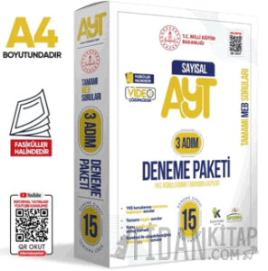 2026 3 Adım YKS-AYT Sayısal MEBİ Özgün Sorular 15li Deneme Fasikül Paketi Video Çözümlü