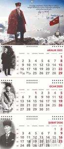 2026 Atatürk Gemici Duvar Takvimi - Sakarya