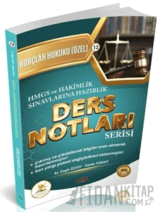2026 HMGS Hakimlik HUKAL Borçlar Hukuku Özel Hükümler Ders Notları