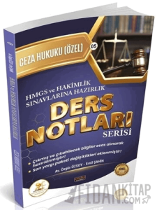 2026 HMGS Hakimlik HUKAL Ceza Hukuku Özel Hükümler Ders Notları