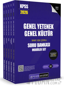 2026 KPSS Genel Yetenek Genel Kültür Tamamı Çözümlü Soru Bankası Seti - (5 Kitap)