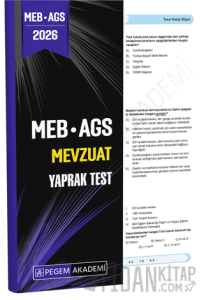 2026 MEB AGS Mevzuat Yaprak Test