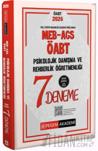 2026 MEB AGS ÖABT Psikolojik Danışma Ve Rehberlik Öğretmenliği Tamamı Çözümlü 7 Deneme
