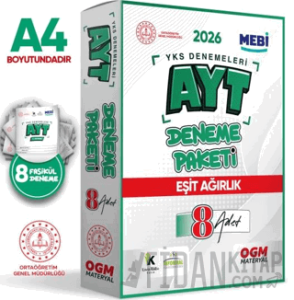 2026 YKS-AYT MEBI Online Güncel Eşit Ağırlık (TM) 8li Seri Deneme Fasikül Paketi (A4 Renkli)