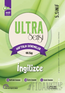 5. Sınıf Ultra İngilizce Haftalık Denemeler 44 Föy