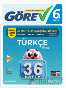 6. Sınıf Türkçe Görev 36 Haftalık Çalışma Föyleri