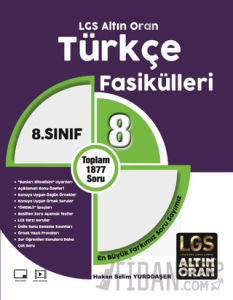 8. Sınıf LGS Altın Oran Türkçe Fasikülleri (8 Fasikül)