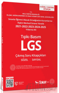 8. Sınıf LGS Tıpkı Basım Son 5 Yıl Çıkmış Soru Kitapçıkları