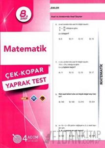8. Sınıf Matematik Çek-Kopar Yaprak Test