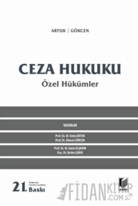 Ceza Hukuku Özel Hükümler (Ciltli)