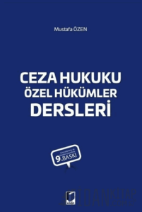Ceza Hukuku Özel Hükümler Dersleri
