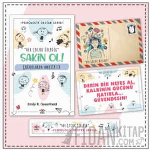 Çocuklar İçin Psikolojik Destek Serisi - Çocuklarda Anksiyete - Kartpostal ve Ayraç