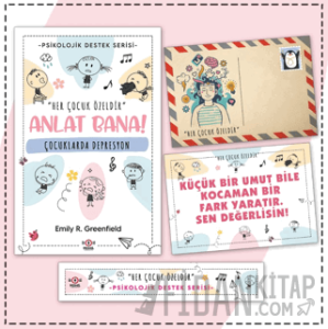 Çocuklar İçin Psikolojik Destek Serisi - Çocuklarda Depresyon - Kartpostal ve Ayraç
