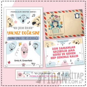 Çocuklar İçin Psikolojik Destek Serisi - Çocuklarda Travma Sonrası Stres Bozukluğu - Kartpostal ve Ayraç