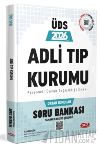 Data Yayınları Adli Tıp Kurumu 2026 ÜDS Ortak Konular Soru Bankası (Tamamı Karekod Çözümlü )