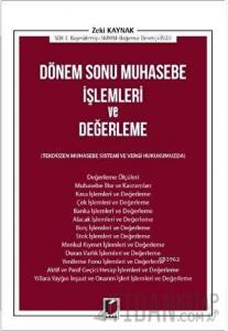 Dönem Sonu Muhasebe İşlemleri ve Değerleme