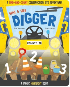 Drive and Seek Digger - A Magic Headlight Book (Ciltli)