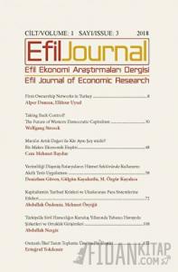 Efil Ekonomi Araştırmaları Dergisi Cilt: 1 Sayı: 3