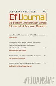 Efil Ekonomi Araştırmaları Dergisi Cilt: 5 Sayı: 1