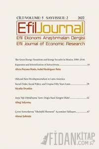 Efil Ekonomi Araştırmaları Dergisi Cilt: 5 Sayı: 2