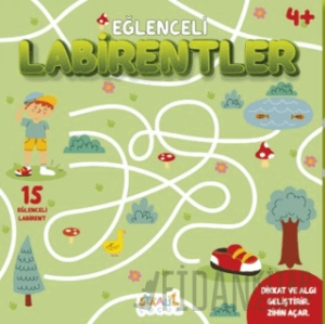 Eğlenceli Labirentler - 4+ Yaş Aktivite Kitabı - Okul Öncesi Etkinlik