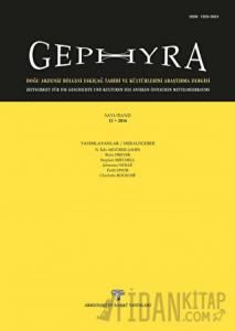 Gephyra Sayı 13 / Volume 13 - 2016 (Ciltli)