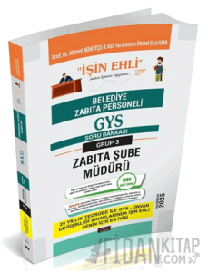 GYS Belediye Zabıta Personeli Zabıta Şube Müdürü Soru Bankası