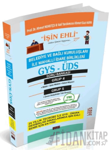 GYS-ÜDS Belediye ve Bağlı Kuruluşları Mahalli İdare Birlikleri Personeli Grup 4-5 Soru Bankası