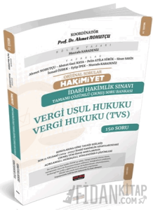 HAKİMİYET Adli Hakimlik Vergi Usul Vergi Hukuku TVS Çıkmış Soru Bankası