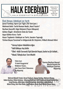 Halk Edebiyatı Dergisi: 68 Eylül-Ekim 2025