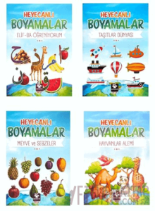 Heyecanlı Boyamalar Seti 4 Kitap