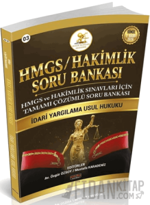 HMGS - HAKİMLİK İdari Yargılama Hukuku Soru Bankası