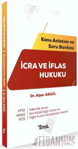 HMGS Hakimlik KPSS İYÖS İcra Müdürlüğü İcra ve İflas Hukuku Konu Anlatımı ve Soru Bankası