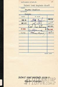 İkinci Yeni Neyimiz Olur?