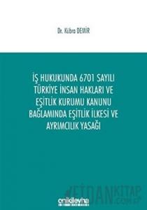 İş Hukukunda 6701 Sayılı Türkiye İnsan Hakları ve Eşitlik Kurumu Kanunu Bağlamında Eşitlik İlkesi ve Ayrımcılık Yasağı