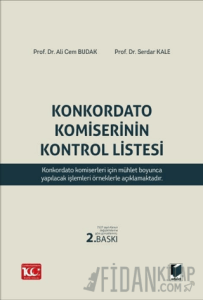 Konkordato Komiserinin Kontrol Listesi (Ciltli)