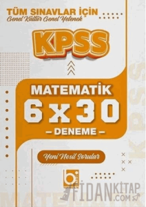 KPSS Matematik 6x30 Deneme