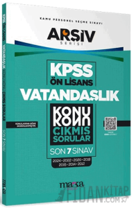 KPSS Ön Lisans Vatandaşlık Konu Konu Çıkmış Sorular Son 7 Sınav (2024 Dahil)