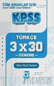 KPSS Türkçe 3x30 Deneme