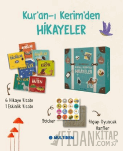 Kuran-ı Kerim'den Hikayeler Seti - 7 Kitap Ahşap Oyuncak Ve Sticker - Kutulu Özel Set