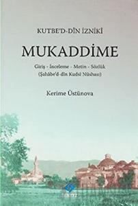 Kutbe'd-Din İzniki Mukaddime