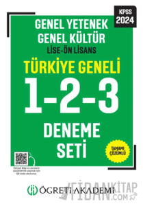 Öğreti Akademi 2024 KPSS Genel Yetenek Genel Kültür Lise-Ön Lisans Tamamı Çözümlü Türkiye Geneli 1-2-3 (3'lü Deneme Seti)