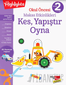 Okul Öncesi Makas Etkinlikleri Kes, Yapıştır, Oyna 2. Seviye