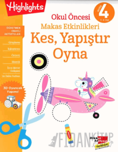 Okul Öncesi Makas Etkinlikleri Kes, Yapıştır, Oyna 4. Seviye