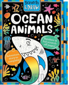 Scratch And Draw - Ocean Animals (Ciltli)